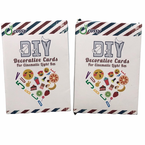 cossy Other - 2 Packs 300 Lightbox Letters & Emojis A4 NEW